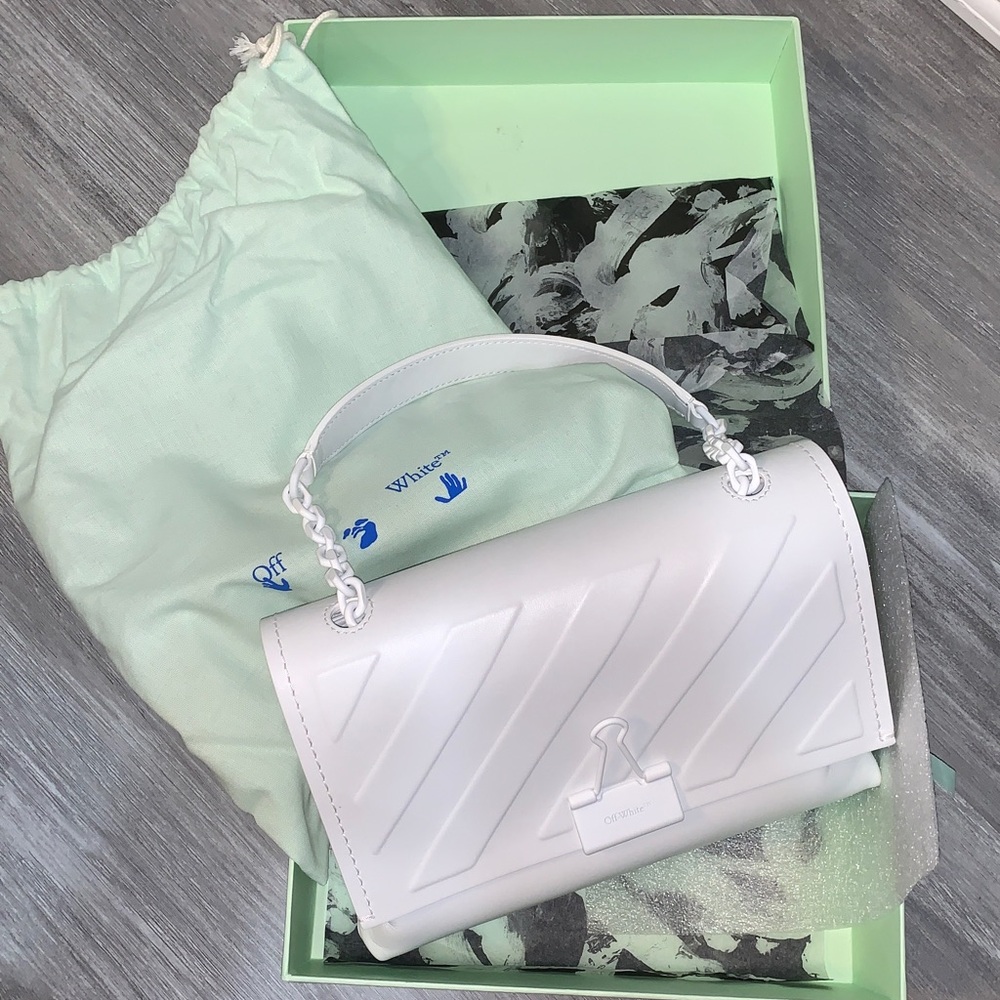 AUTHENTIC, “Off-White” White Binder Clip 
BRAND NEW BOX & DUST BAG